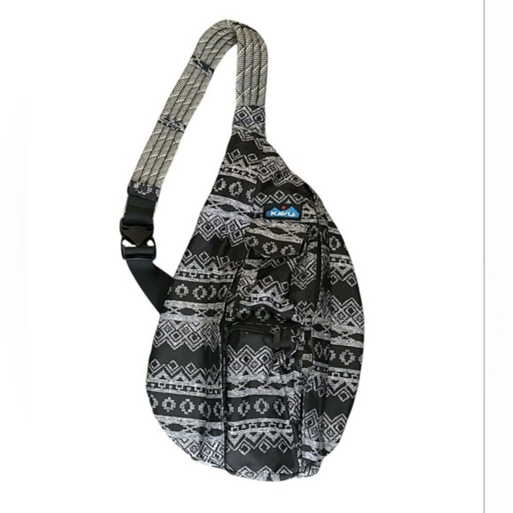 Kavu Rope Sling Bag Geometric Tribal Print